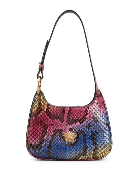 Versace Mini La Medusa Metallic Python Hobo Bag on SALE.